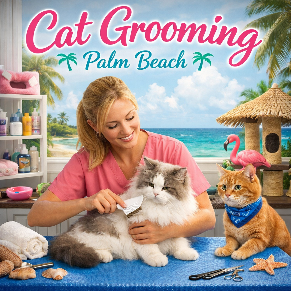 Premium cat grooming in West Palm Beach